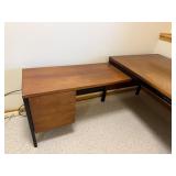 Solid Built Executive Desk With Wing