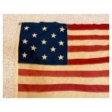 Vintage Betsy Ross Flag with 13 Stars & 13 Stripes