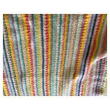 Vintage Rocker Chair & Attractive Wool Blend Afghan