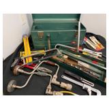 Metal Tool Box With A Tool Collection