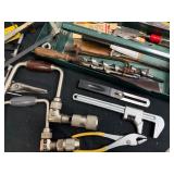 Metal Tool Box With A Tool Collection