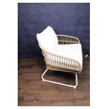 Opalhouse Wicker Chair + Half - White / Linen