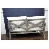 Brand New - Weathered Teak Patio Loveseat - Threshold