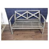 Brand New - Weathered Teak Patio Loveseat - Threshold