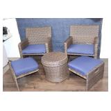 BRAND NEW - Threshold Halsted 5pc Wicker Patio Seating Set
