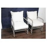 Brand New - 2pk Padded Wicker Patio Club Chairs - Threshold