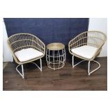 Brand New - Opalhouse Southport 3pc Wicker Motion Patio Chat Set.