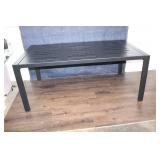 Brand New! Henning 6-Person Rectangle Patio Dining Table - Black