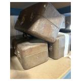 6 old vintage Tackle Boxes