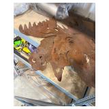 2 Metal Moose Heads