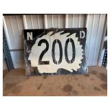 Metal Sign   ND 200