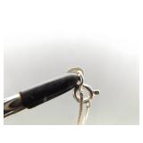 .925 Sterling Silver Labradorite Cabochon Pendant Necklace