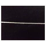 .925 Sterling Silver Primitive Raw Turquoise Pendant Necklace