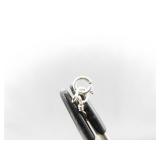 .925 Sterling Silver Faceted Amethyst Crystal Pendant Necklace