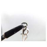 .925 Sterling Silver Red Jasper Cabochon Pendant Necklace