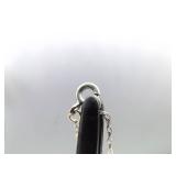 .925 Sterling Silver Primitive Agate Pendant Necklace