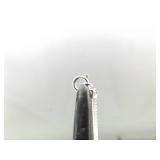 .925 Sterling Silver Primitive Bone Pendant Necklace