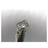 .925 Sterling Silver Zirconia Pendant Necklace