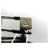 .925 Sterling Silver "FAITH", HOPE, LOVE" Articulated Charm Box Pendant Necklace