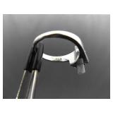 .925 Sterling Silver Jade Bar Ring Size 8