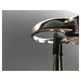 .925 Sterling Silver Amethyst Crystal Ring Size 7