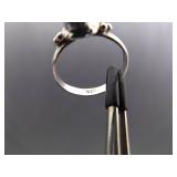 .925 Sterling Silver Yellow Citrine Ring Size 8