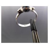 .925 Sterling Silver Yellow Citrine Ring Size 8