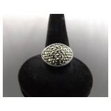 .925 Sterling Silver Art Nouveau Ring Size 7