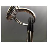 .925 Sterling Silver Zirconia Ring Size 6