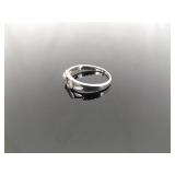 .925 Sterling Silver Sun and Moon Ring Size 9