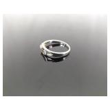 .925 Sterling Silver Sun and Moon Ring Size 9