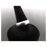 .925 Sterling Silver Band Ring Size 6.5