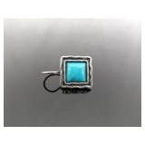 .925 Sterling Silver SILPADA Turquiose Hook Latch Earrings