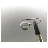 .925 Sterling Silver Sleeping Beauty Turquoise Cabochon Hook Earrings