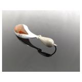 .925 Sterling Silver Dichroic Amber Dangle Hook Earrings