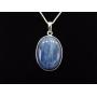 .925 Sterling Silver Labradorite Cabochon Pendant Necklace
