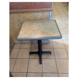 COMMERCIAL DINING TABLE WITH CHAIRS (GREEN)