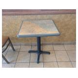 COMMERCIAL DINING TABLE WITH CHAIRS (TAN)