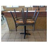 COMMERCIAL DINING TABLE WITH CHAIRS (TAN)