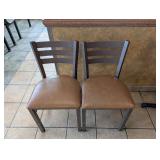 COMMERCIAL DINING TABLE WITH CHAIRS (TAN)