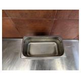 (9) COMMERCIAL STAINLESS STEEL PANS (1/6)