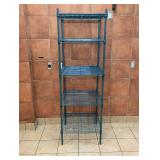 METRO COMMERCIAL 5-TIER STAINLESS STEEL SHELVING (GREEN)