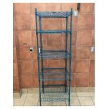 METRO COMMERCIAL 5-TIER STAINLESS STEEL SHELVING (GREEN)