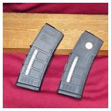 2-Magpull AR15 30Rd Window Magazines