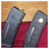 2-Magpull AR15 30Rd Window Magazines