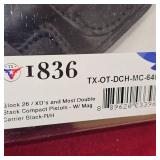 As New Tagua Black Leather Holster w/Mag Pouch, Like New, In Box, Glock/Springfield