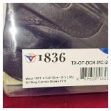 As New Tagua Black Leather Holster w/Mag Pouch, Like New, In Box, 1911