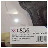 As New Tagua Black Leather Holster w/Mag Pouch, Like New, In Box, Shield/Hellcat