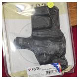As New Tagua Black Leather Holster w/Mag Pouch, Like New, In Box, Shield/Hellcat