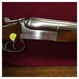 Very Early Stoeger Stainless/Nickel Coach Gun, 12Ga, Walnut Stocks, Tuned for Cowboy Action Competition